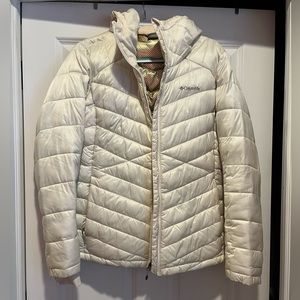 Womens Columbia powder white coat